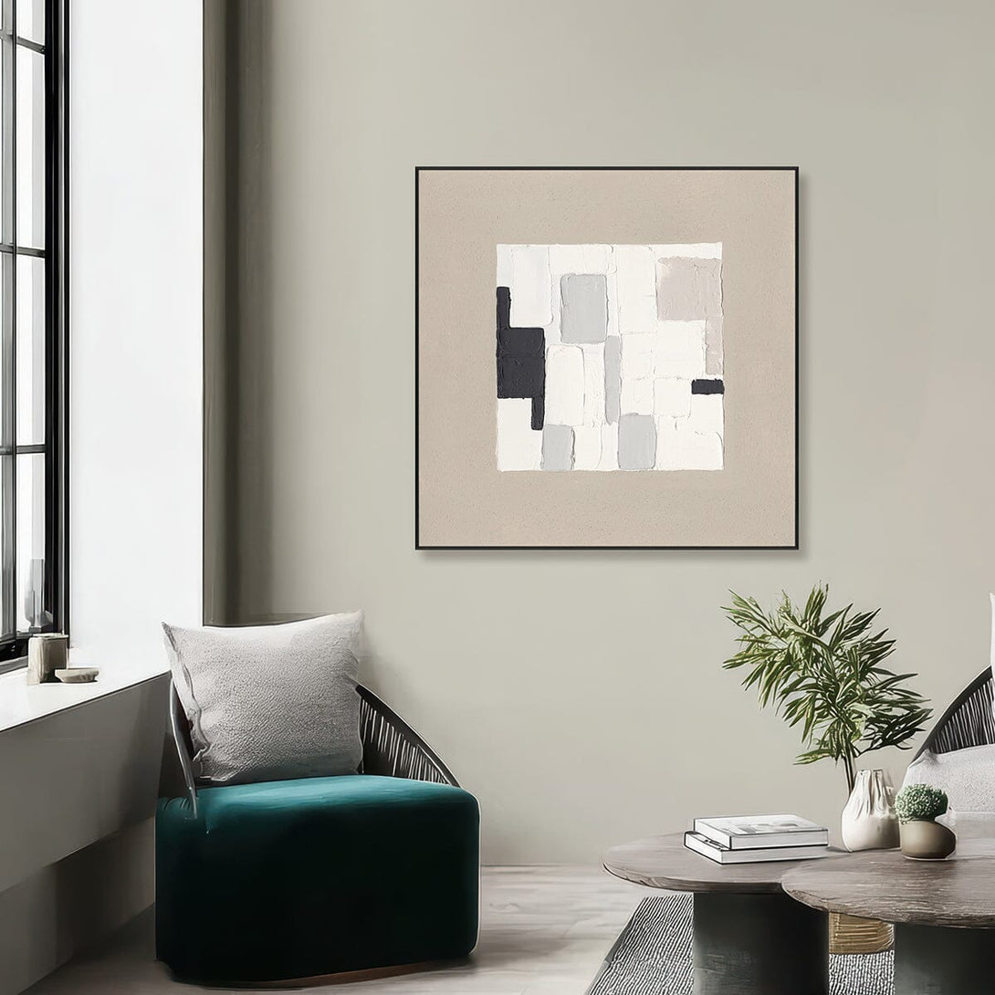 Warm Tone Geometric Art #M4791 Painting artwepaint 