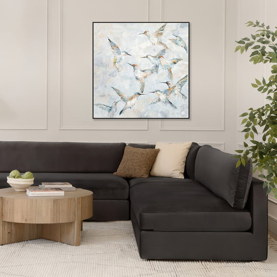 Whisper Flight – Hummingbirds Abstract Painting #K3741 Painting artwepaint 