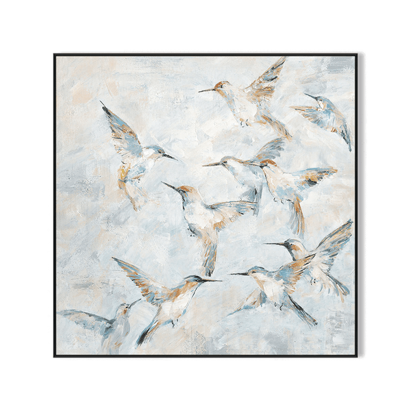 Whisper Flight – Hummingbirds Abstract Painting #K3741 Painting artwepaint 