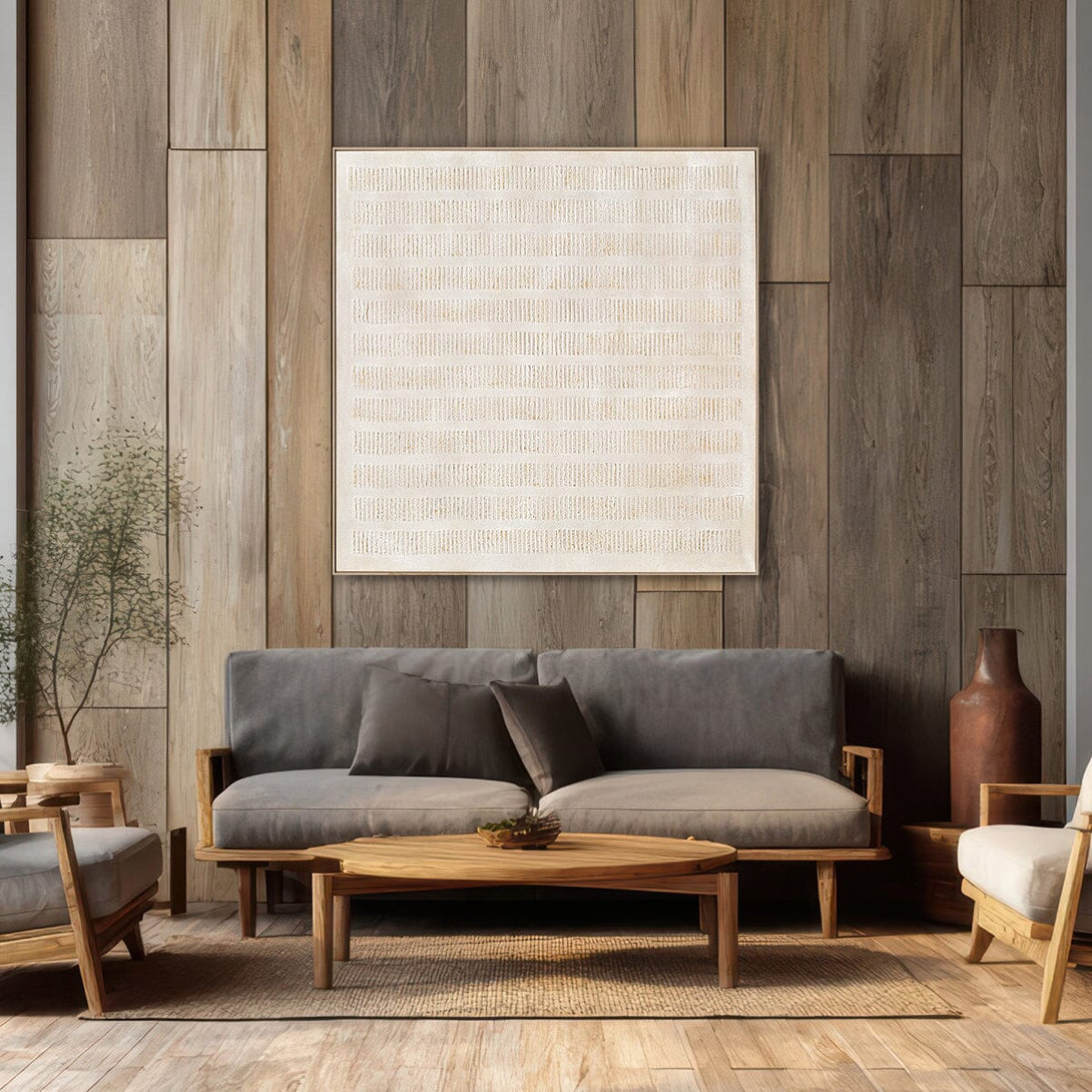 Whispered Gold - Textured Line Abstract Painting #P4514 Painting artwepaint 