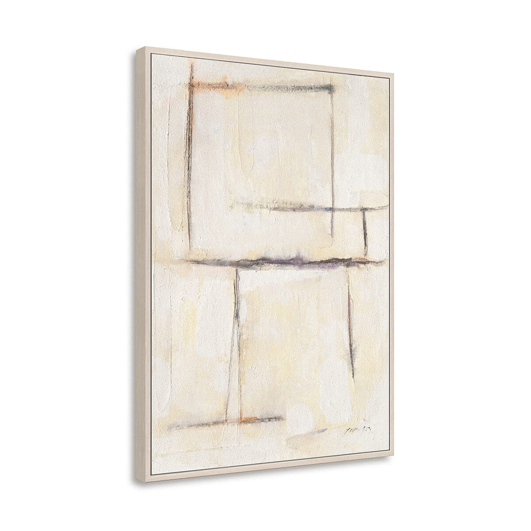 Whispered Lines - Minimal Cream Abstract Painting #M5548 Painting artwepaint 