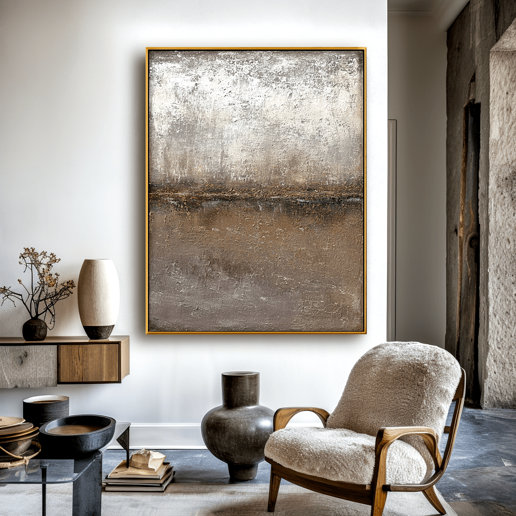 Whispering Earth-Tone Abstract Painting #93008 Painting artwepaint 