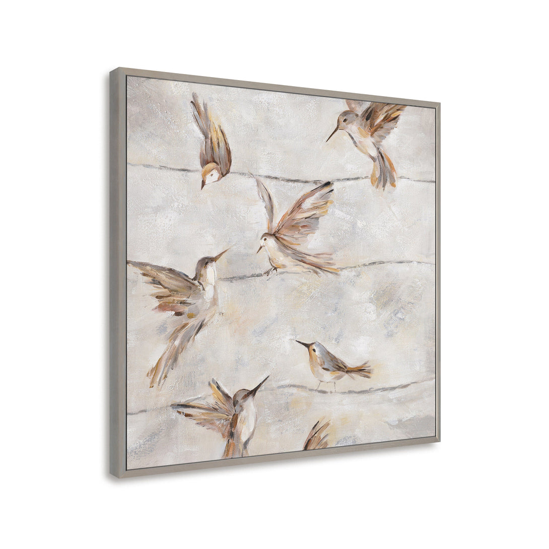 Whispering Feathers - Brown Bird Painting #M3583 Painting artwepaint 