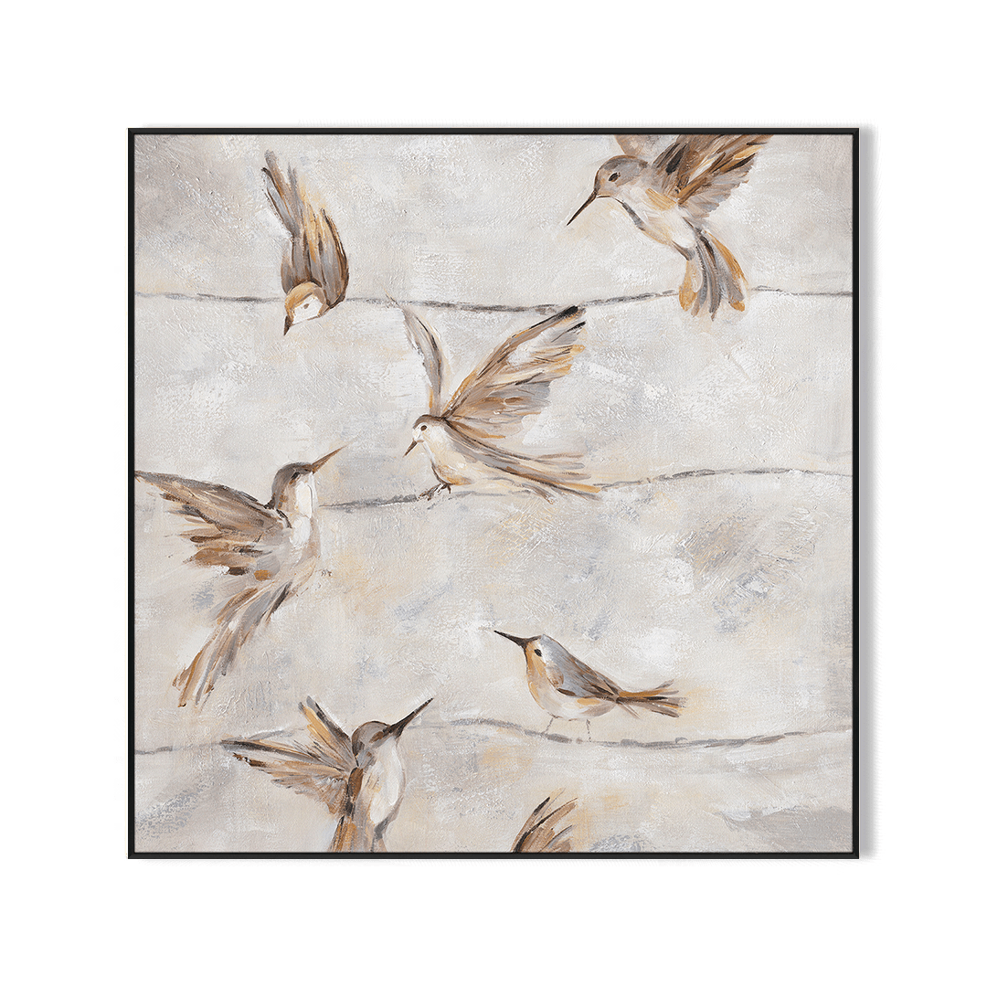 Whispering Feathers - Brown Bird Painting #M3583 Painting artwepaint 