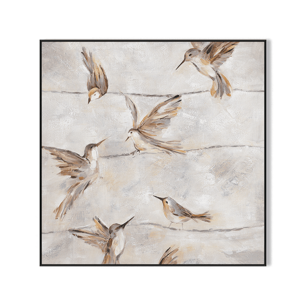 Whispering Feathers - Brown Bird Painting #M3583 Painting artwepaint 