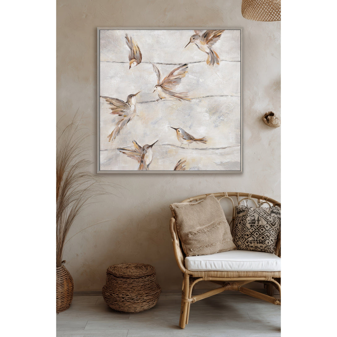 Whispering Feathers - Brown Bird Painting #M3583 Painting artwepaint 