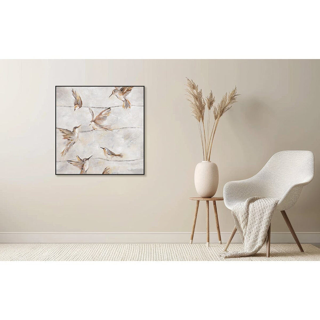 Whispering Feathers - Brown Bird Painting #M3583 Painting artwepaint 