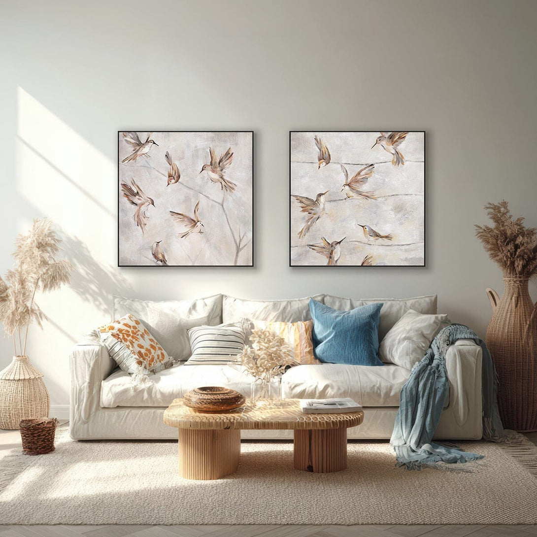 Whispering Feathers - Brown Bird Painting #M3583 Painting artwepaint 