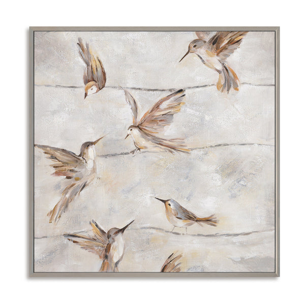 Whispering Feathers - Brown Bird Painting #M3583 Painting artwepaint 