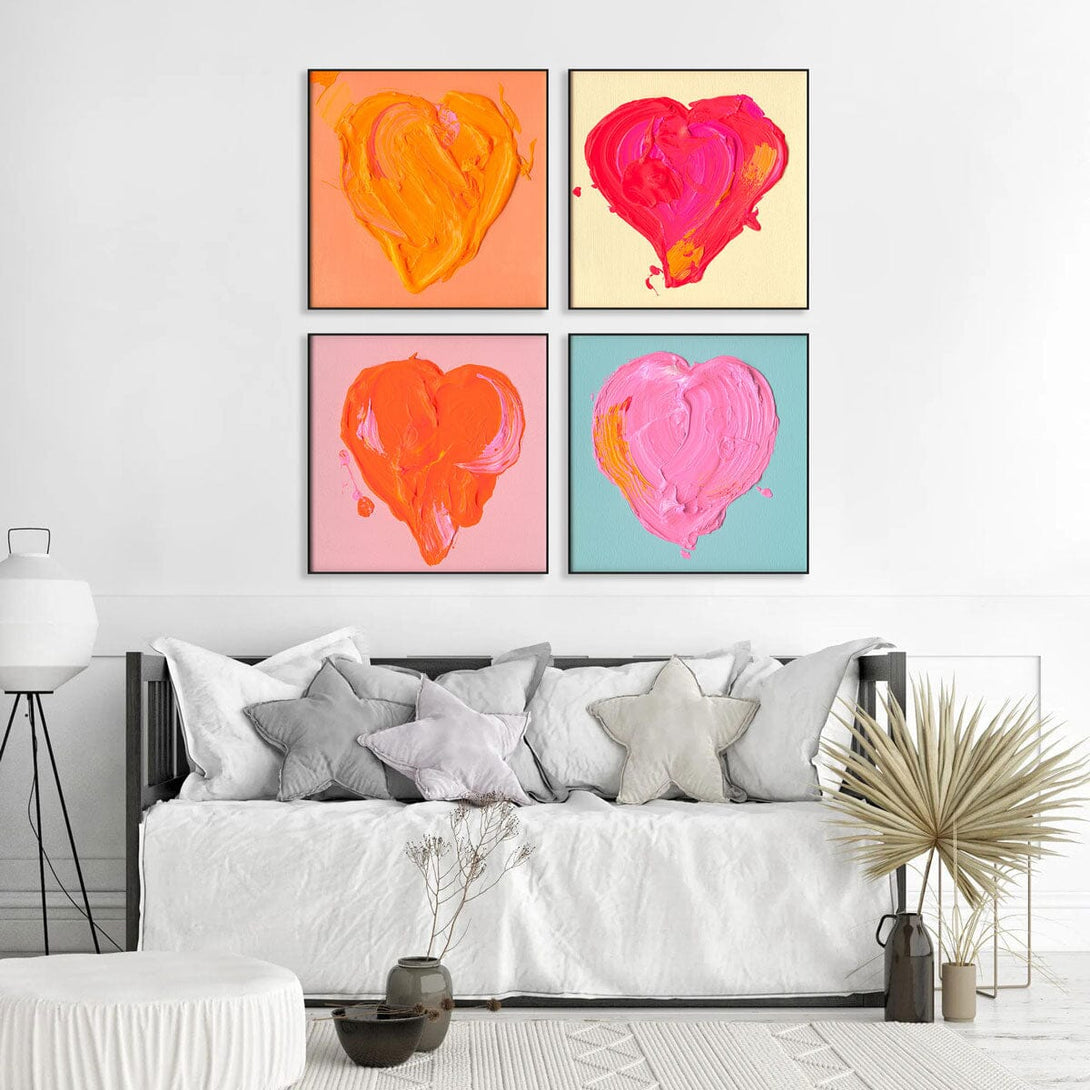 Whispering Heart - Pink Abstract Love #M8162 Painting artwepaint 