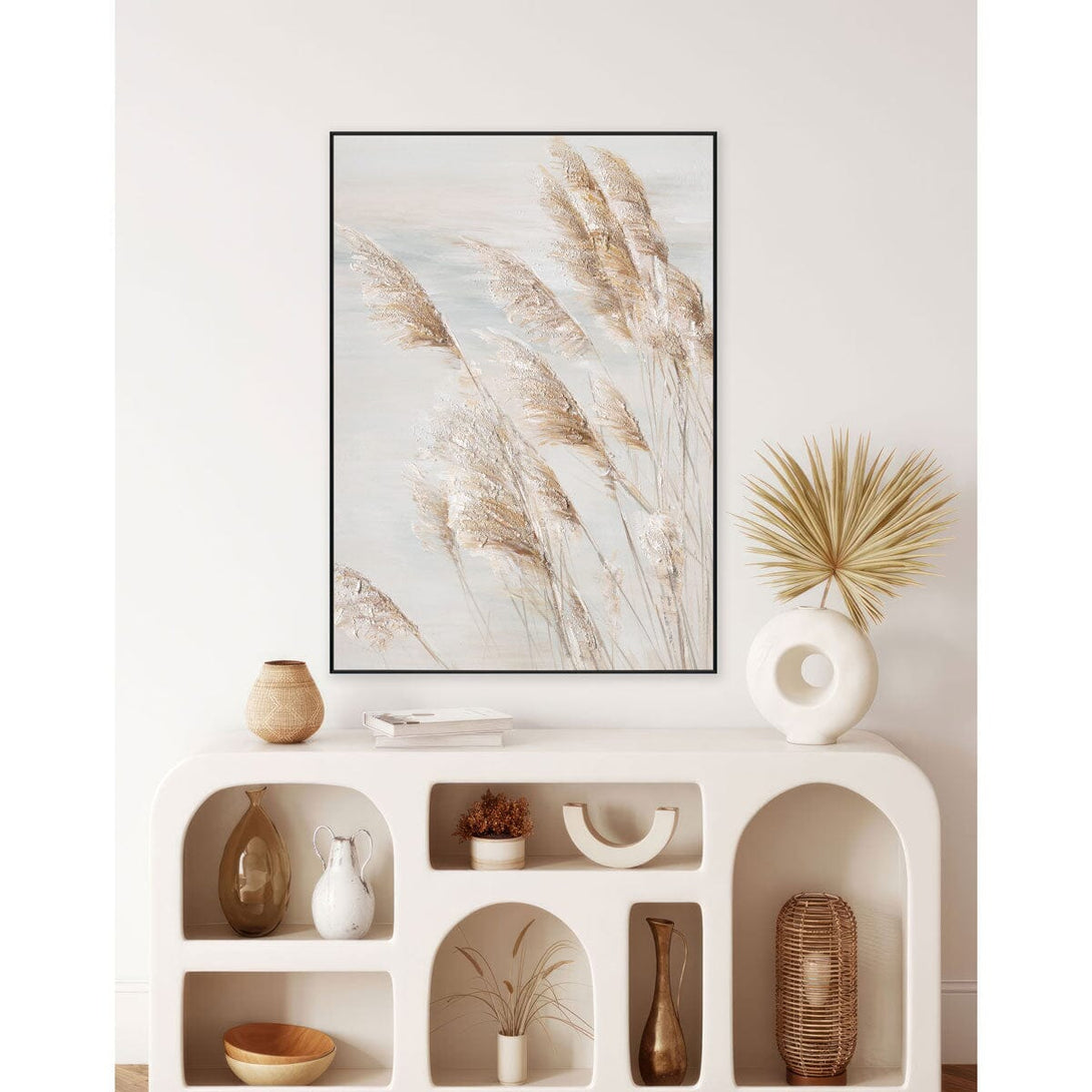 Whispering Reeds - Textured Grass Wall Art#L3602 Painting artwepaint 
