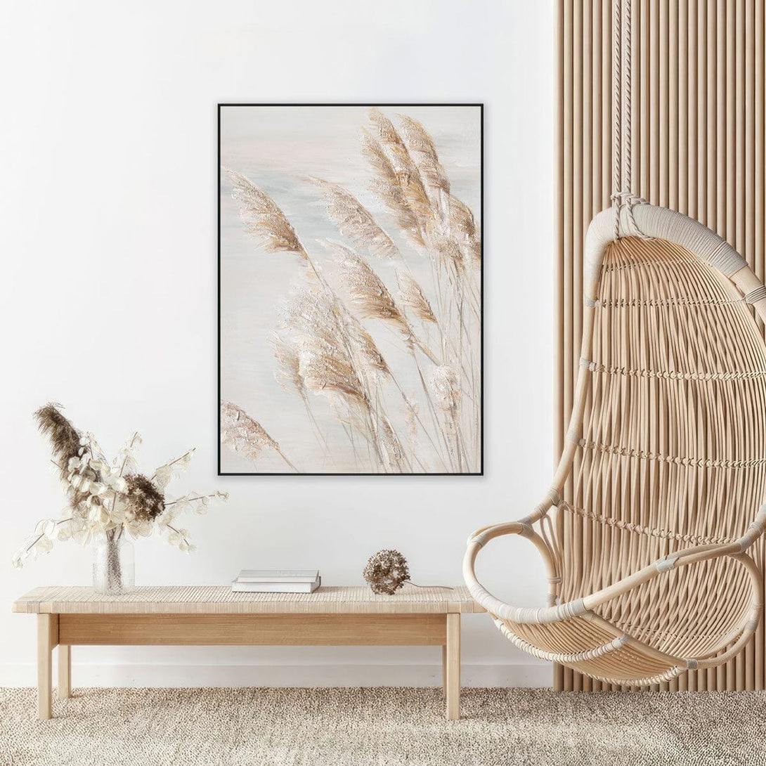 Whispering Reeds - Textured Grass Wall Art#L3602 Painting artwepaint 