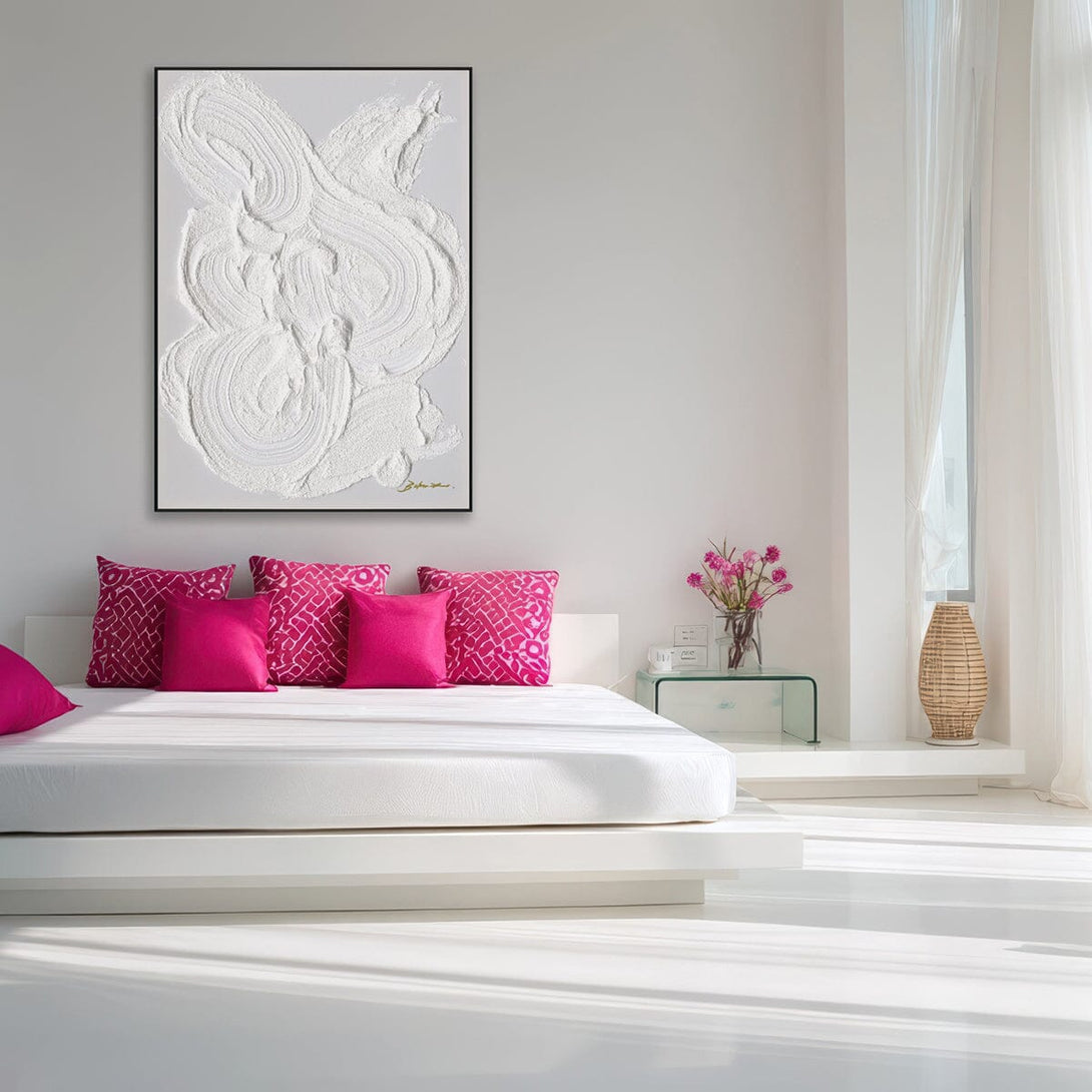 Whispering Snowflakes-Ethereal Abstract Art #M5008 Painting artwepaint 