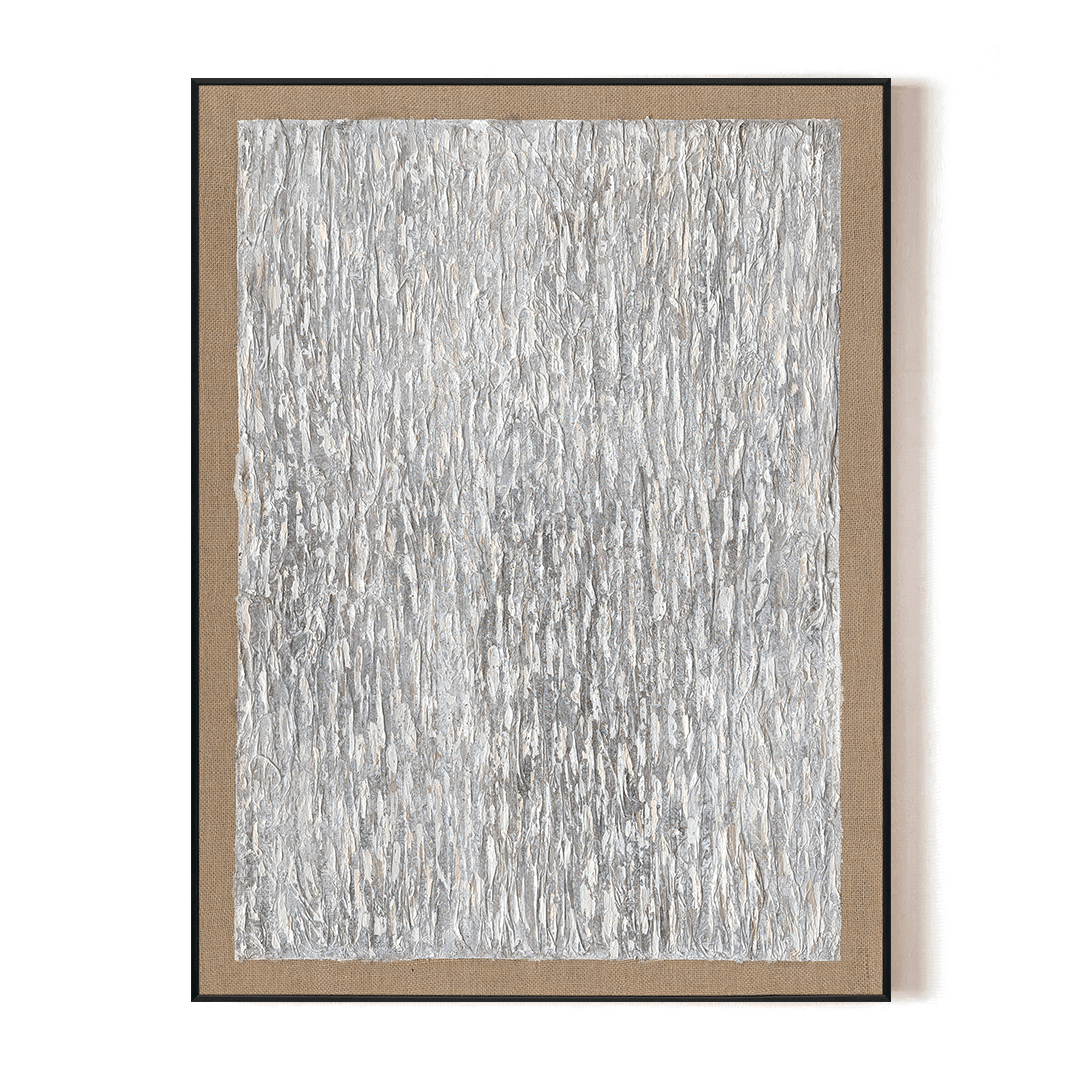 Whispers of Dawn - Grey White Abstract Painting #J5090 Painting artwepaint 