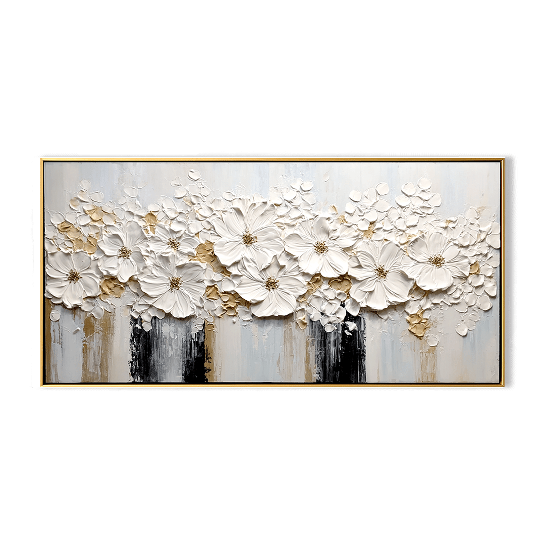 White Blossom - 3D Textured Floral Painting #73 Painting artwepaint 