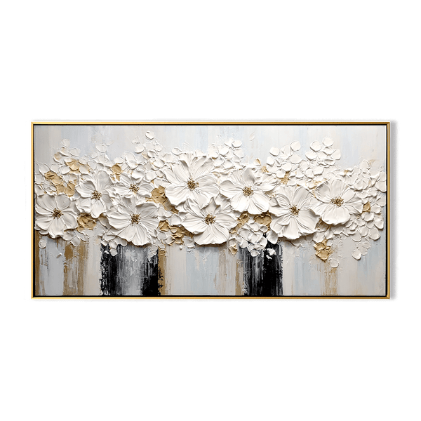 White Blossom - 3D Textured Floral Painting #73 Painting artwepaint 