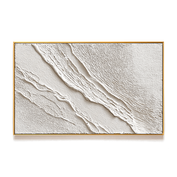 White Flow Minimal Abstract Painting #93012 Painting artwepaint 