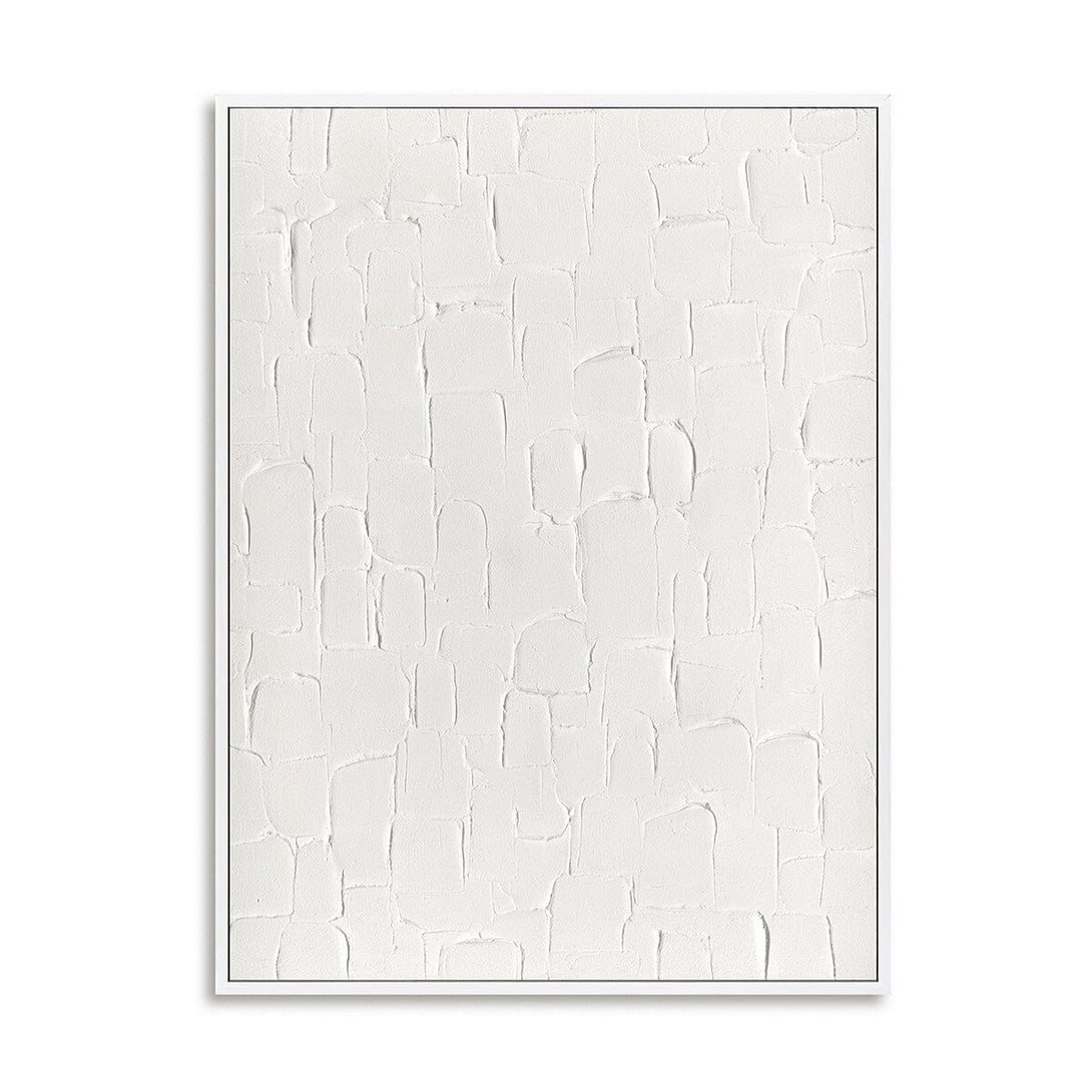 White Grid - Minimalist Textured Composition#M4652 Painting artwepaint 