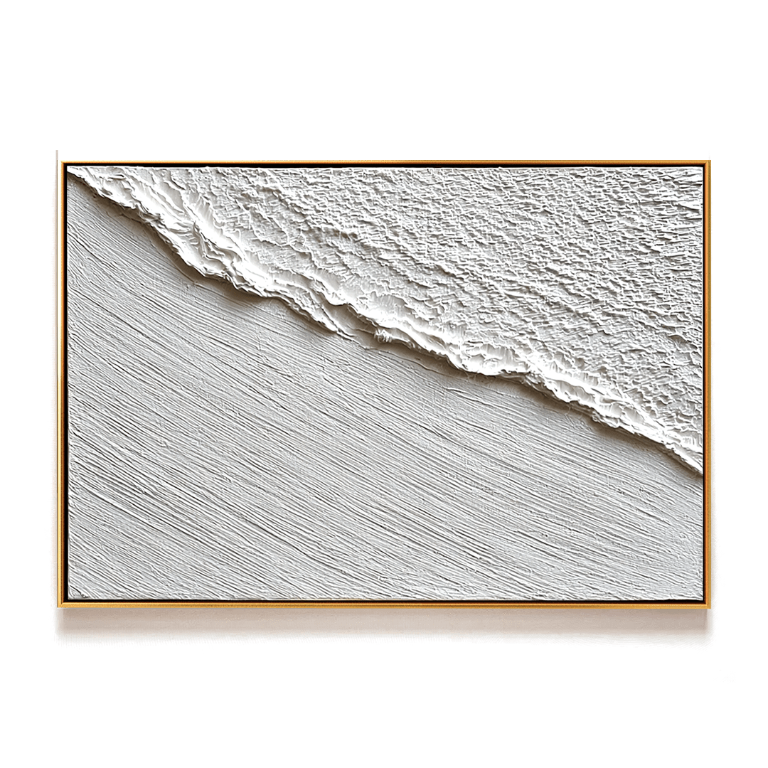 White Horizon – Layered Texture Abstract Painting #93045 Painting artwepaint 
