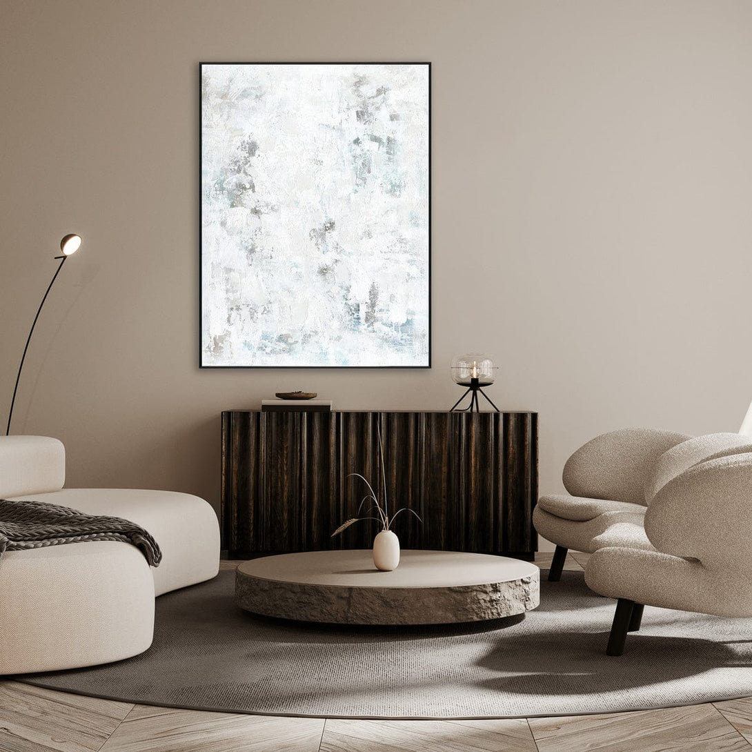 White Mirage - Minimalist Textured Abstract #J3628 Painting artwepaint 