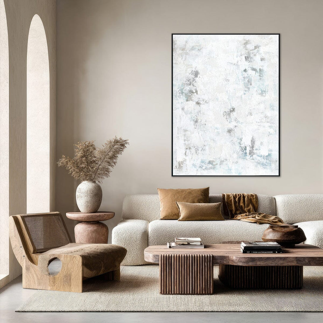 White Mirage - Minimalist Textured Abstract #J3628 Painting artwepaint 