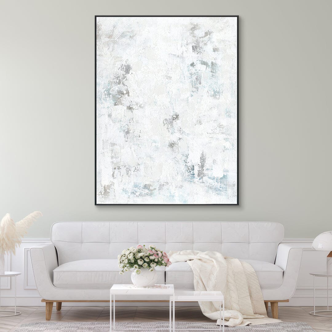White Mirage - Minimalist Textured Abstract #J3628 Painting artwepaint 