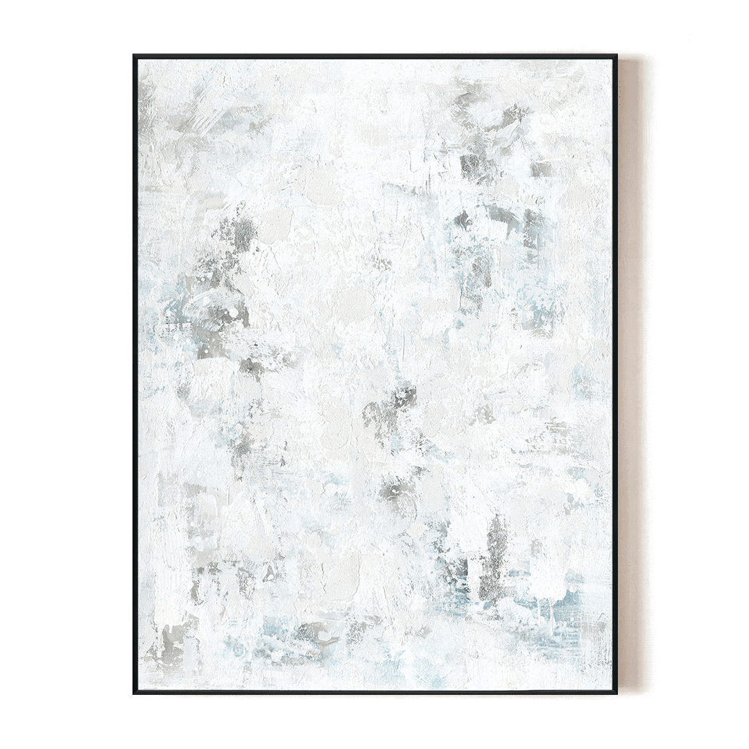 White Mirage - Minimalist Textured Abstract #J3628 Painting artwepaint 