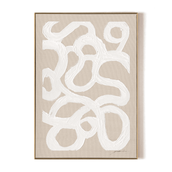 White Rhythm-Minimalist Abstract Line Art#M5856 Painting artwepaint 