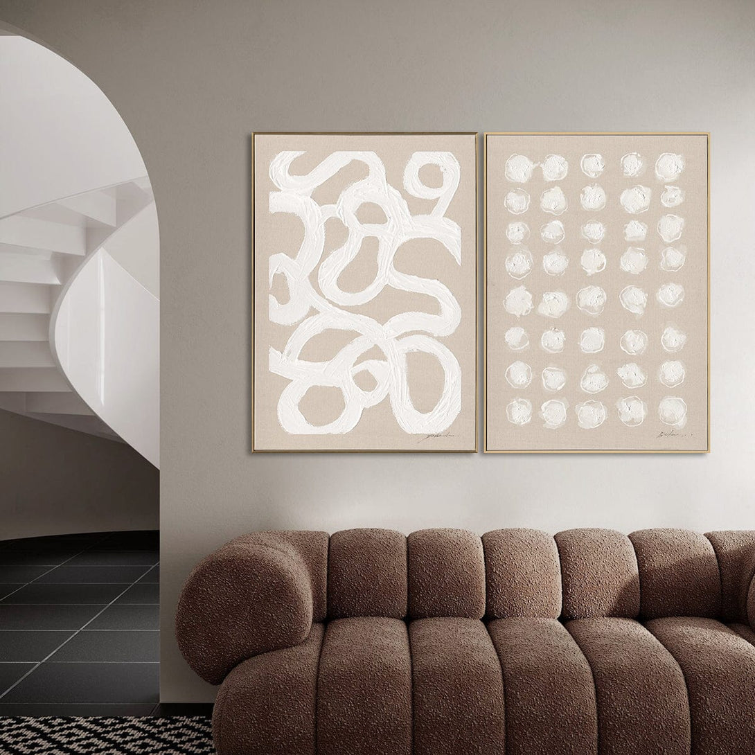 White Rhythm-Minimalist Abstract Line Art#M5856 Painting artwepaint 