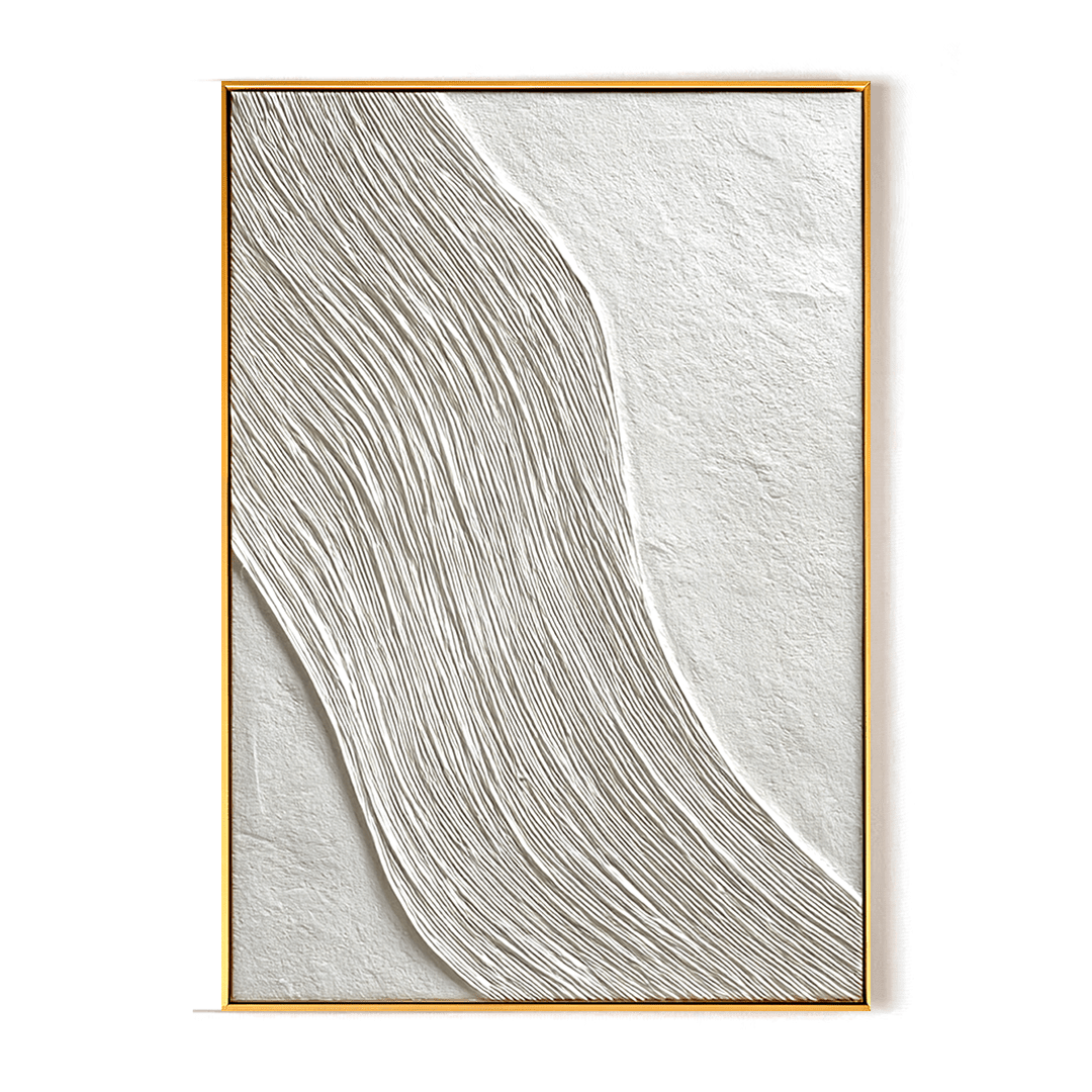 White Wave Minimalist Abstract Painting #93013 Painting artwepaint 