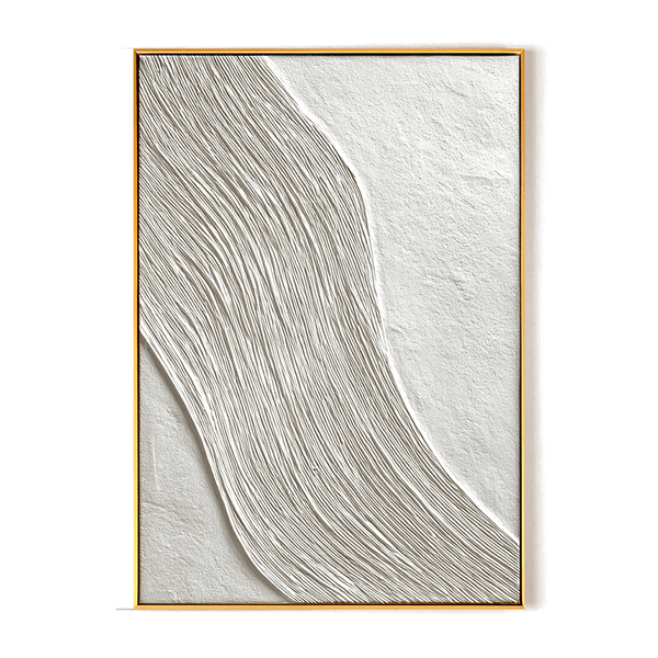 White Wave Minimalist Abstract Painting #93013 Painting artwepaint 