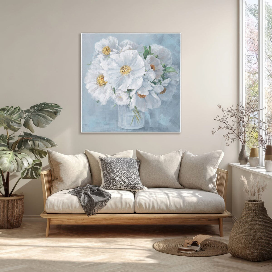 White Whisper – Floral Art #L4613 Painting artwepaint 