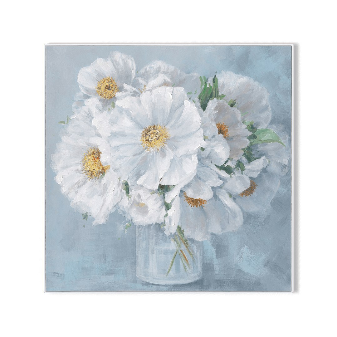 White Whisper – Floral Art #L4613 Painting artwepaint 