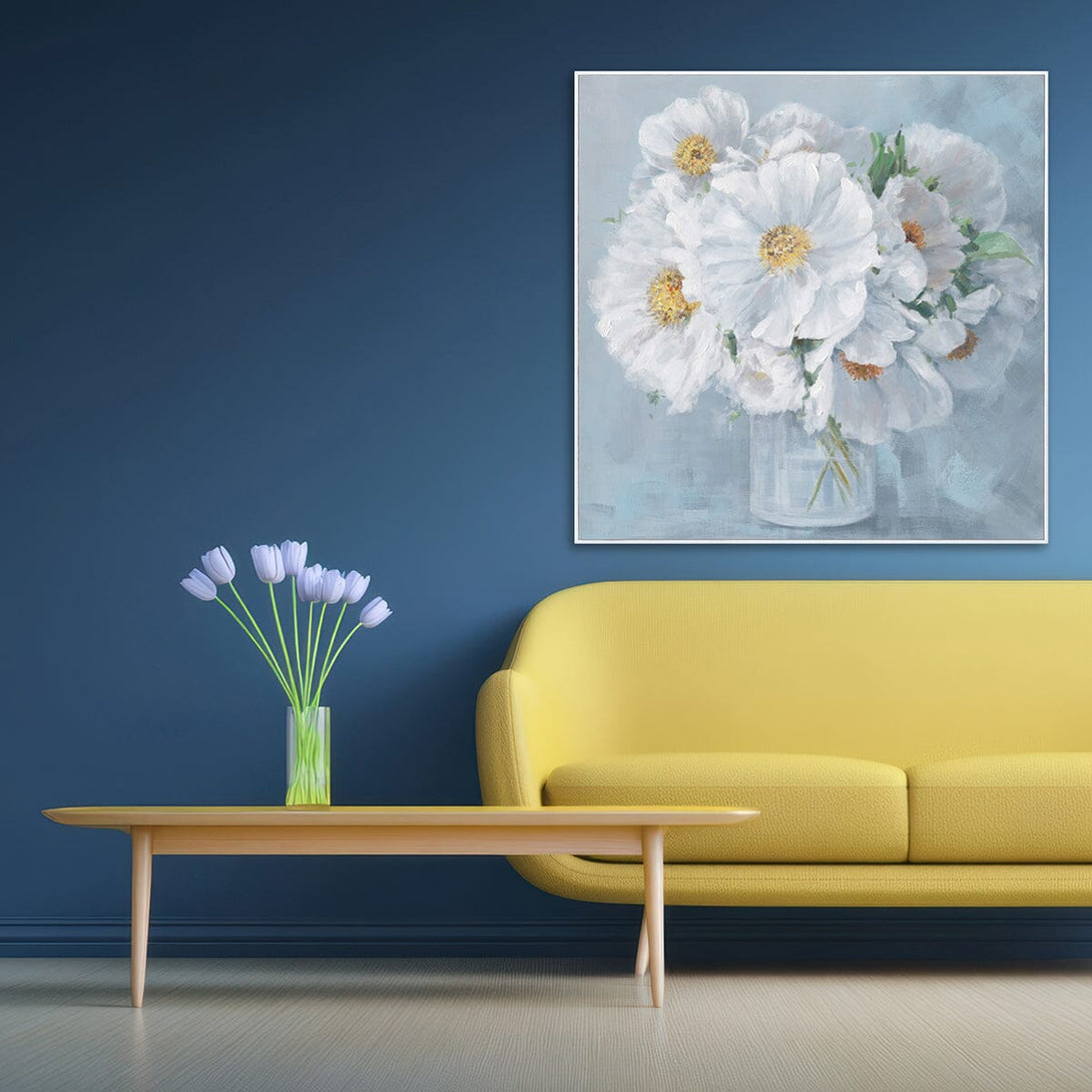 White Whisper – Floral Art #L4613 Painting artwepaint 