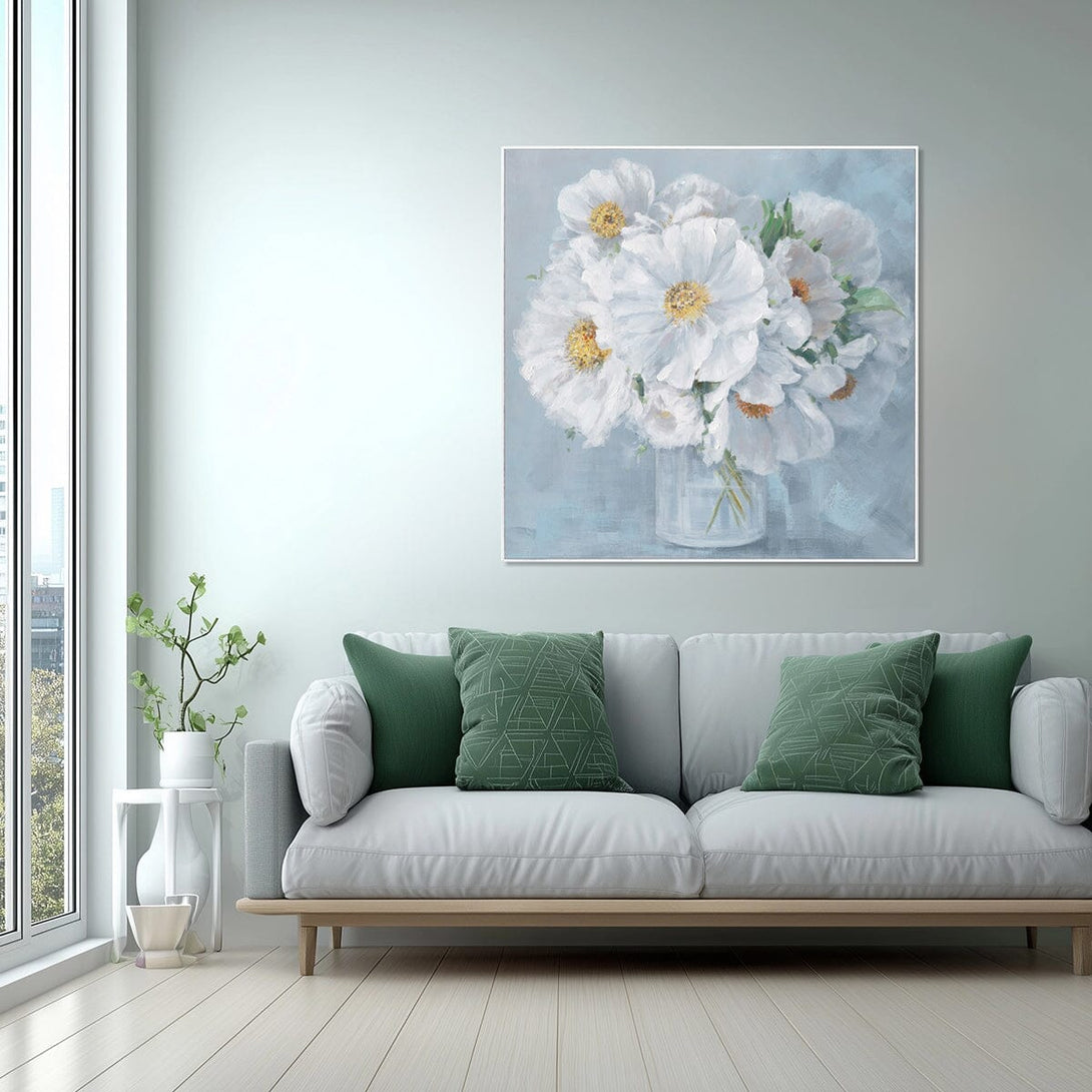White Whisper – Floral Art #L4613 Painting artwepaint 