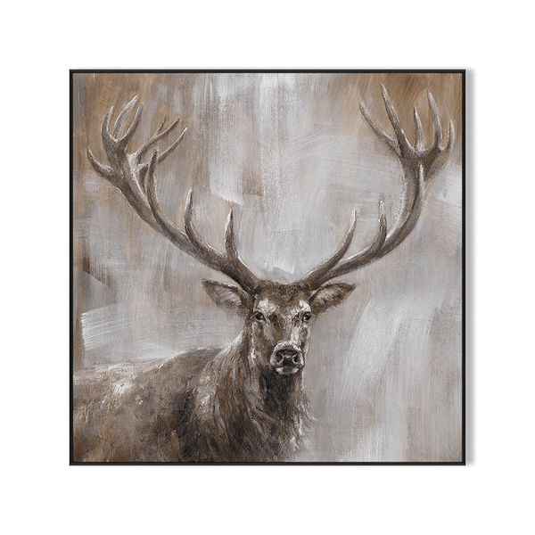 Wild Stag - Brown Toned Animal Oil Painting #M0523 Painting artwepaint 