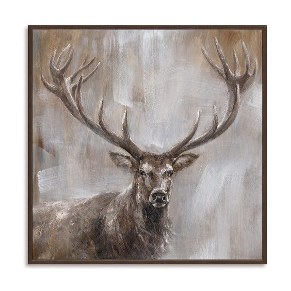 Wild Stag - Brown Toned Animal Oil Painting #M0523 Painting artwepaint 