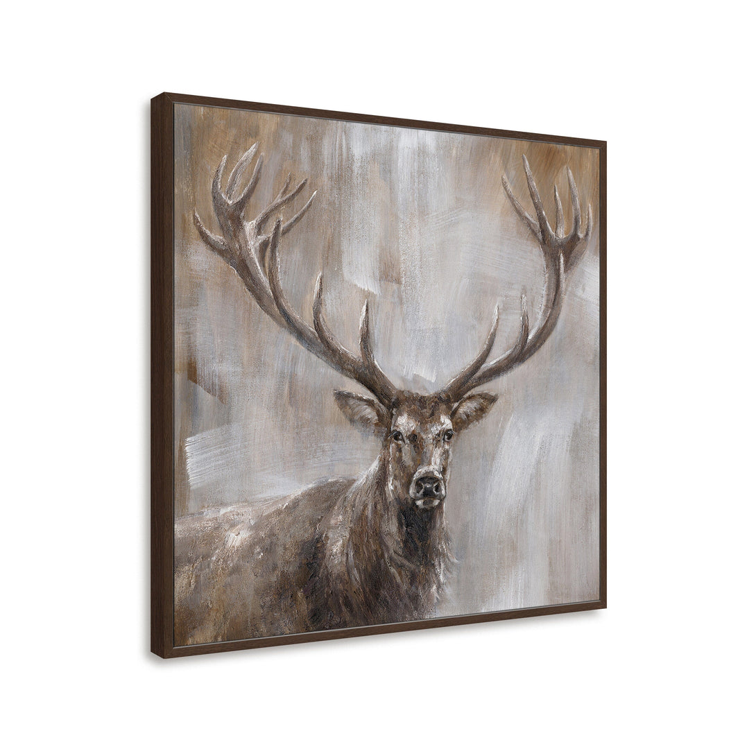 Wild Stag - Brown Toned Animal Oil Painting #M0523 Painting artwepaint 