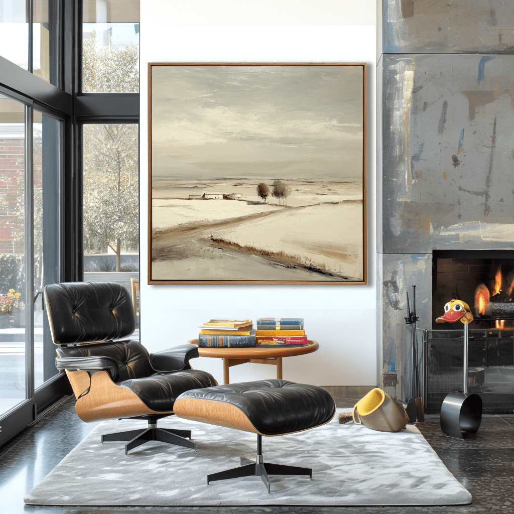 Winter Calm - Minimalist Landscape Painting #64 Painting artwepaint 