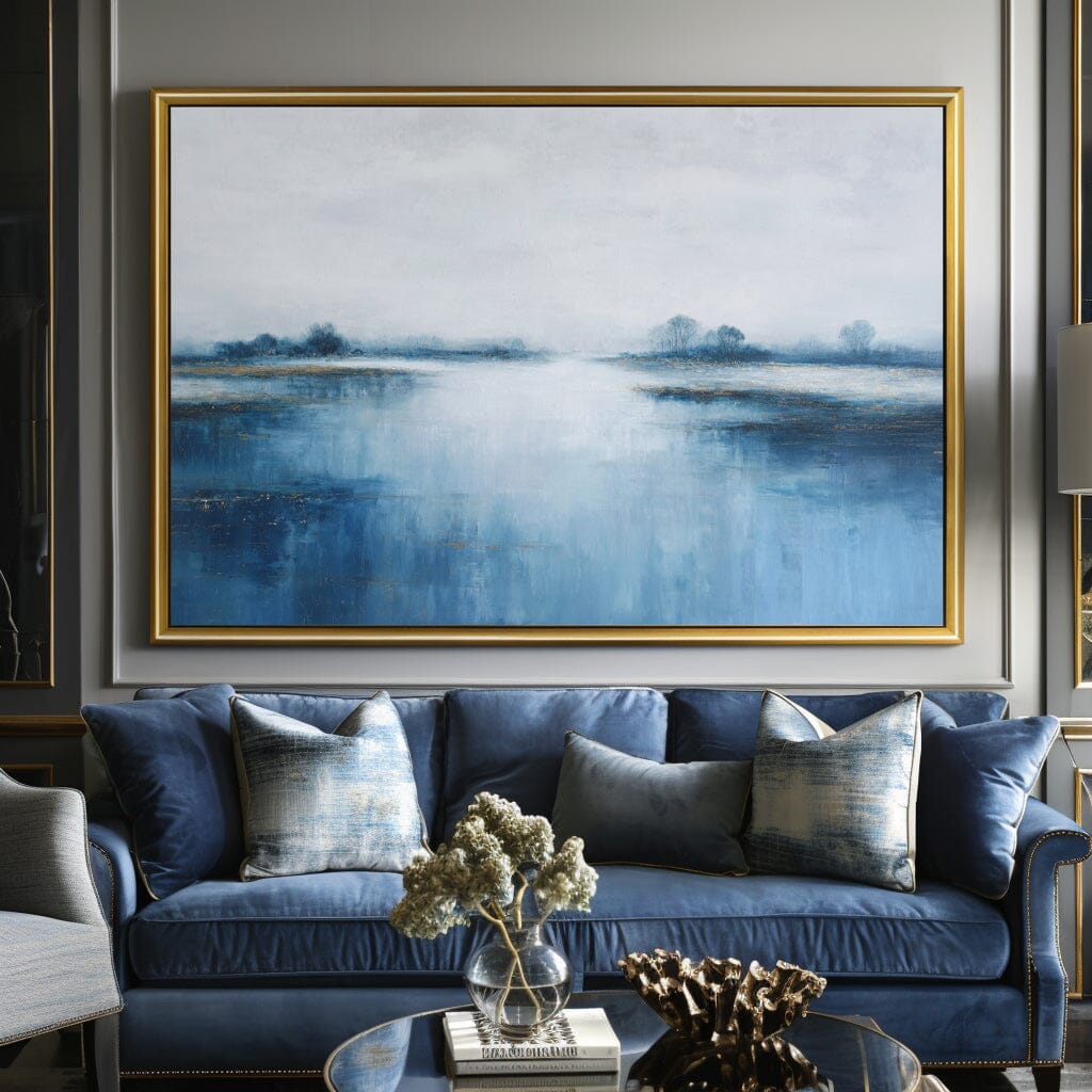 Winter Reflection - Blue Horizon Painting #72 Painting artwepaint 