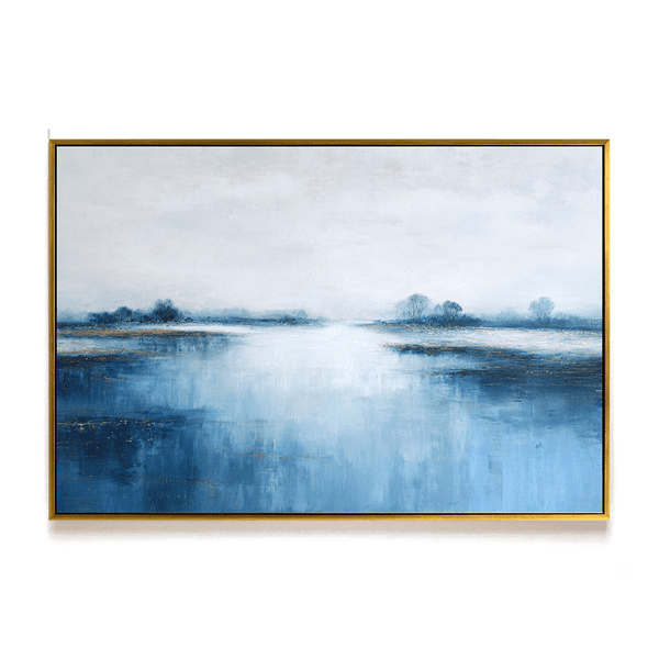 Winter Reflection - Blue Horizon Painting #72 Painting artwepaint 