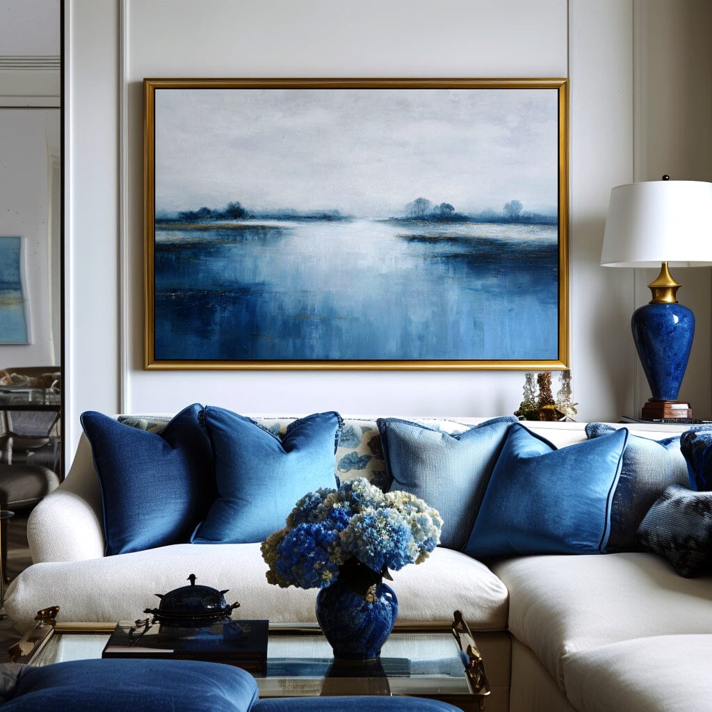 Winter Reflection - Blue Horizon Painting #72 Painting artwepaint 