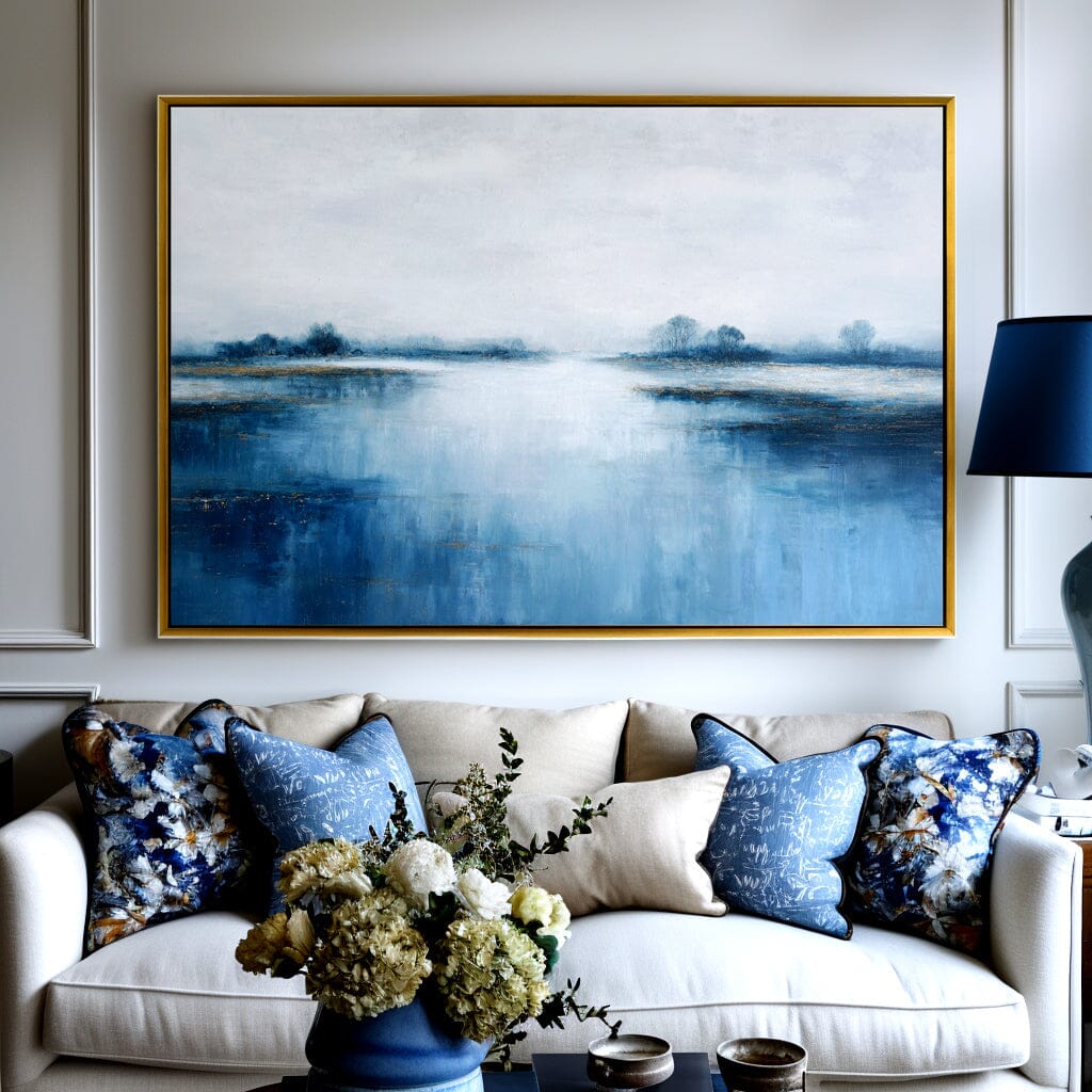 Winter Reflection - Blue Horizon Painting #72 Painting artwepaint 