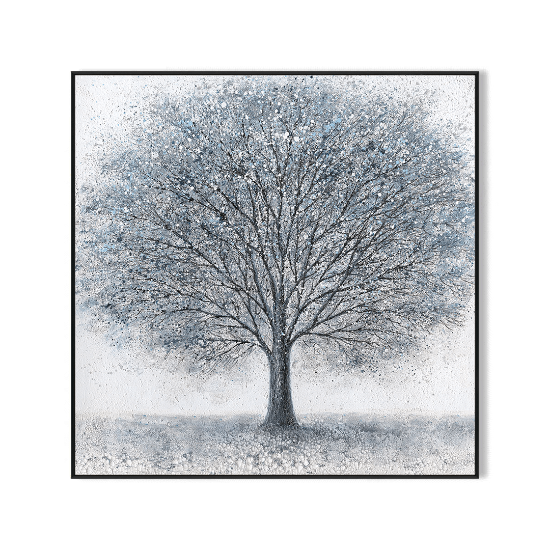 Winter Serenity – Silver Tree Abstract Painting#K4109 Painting artwepaint 