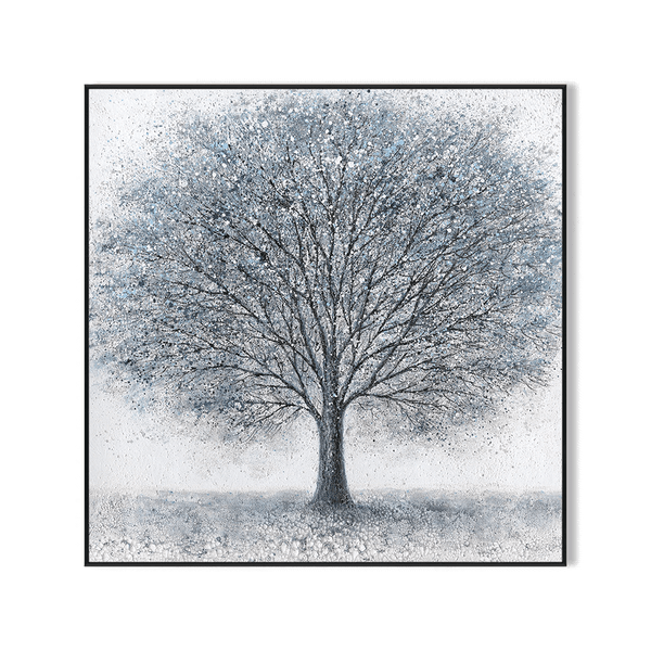 Winter Serenity – Silver Tree Abstract Painting#K4109 Painting artwepaint 