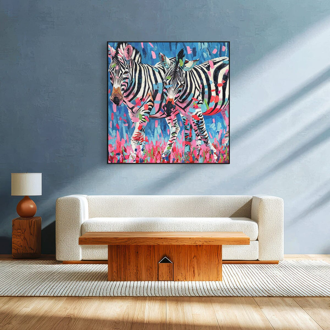 Zebra Stripes-Colorful Abstract Animals #P2646 Painting artwepaint 
