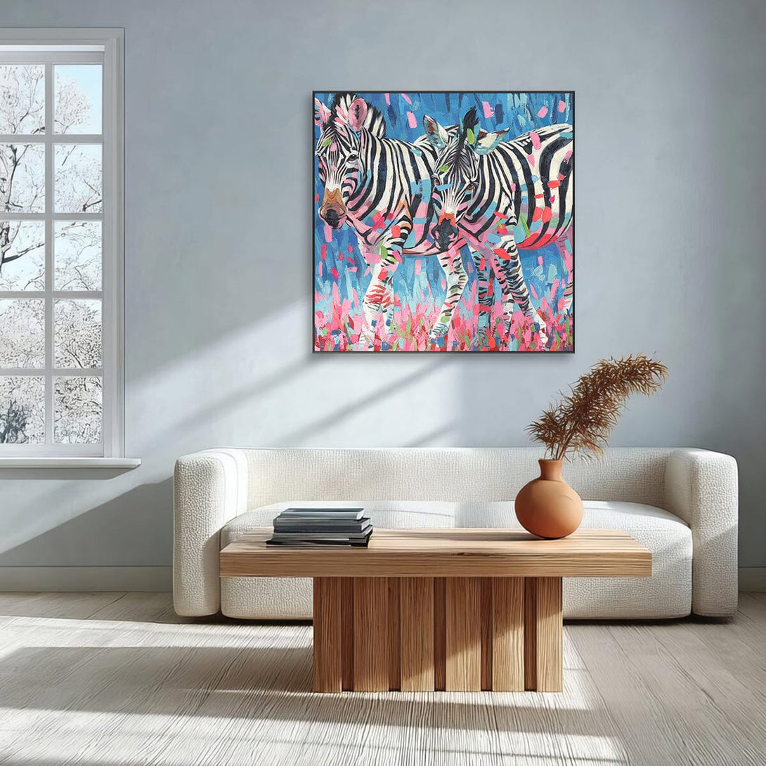 Zebra Stripes-Colorful Abstract Animals #P2646 Painting artwepaint 