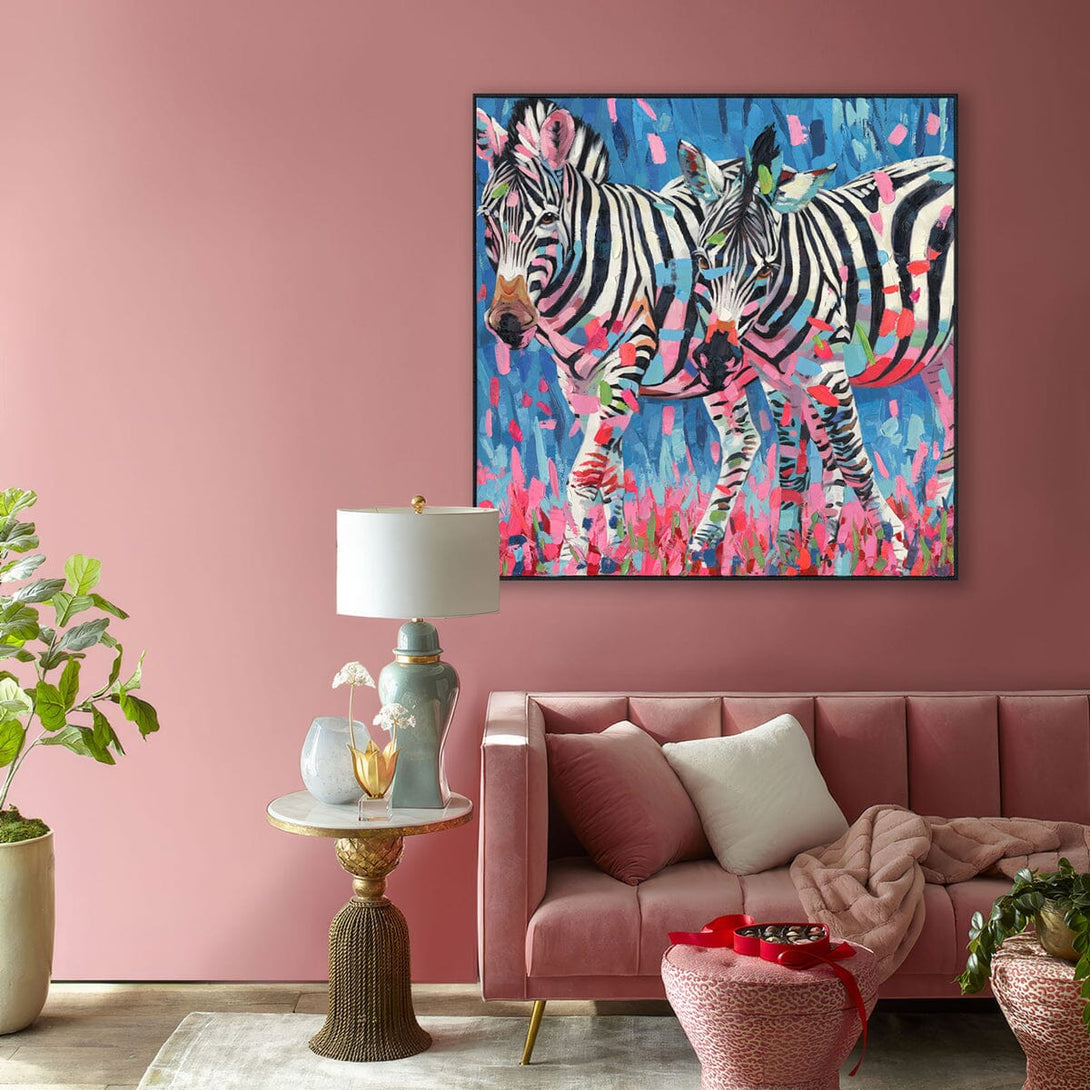 Zebra Stripes-Colorful Abstract Animals #P2646 Painting artwepaint 